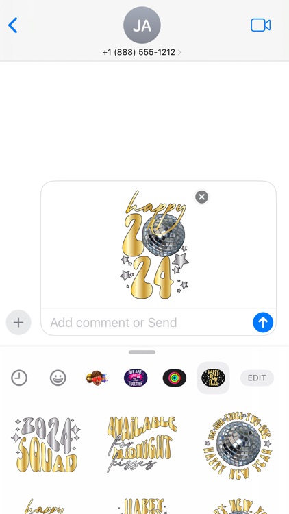 2024 Happy New Year - Stickers