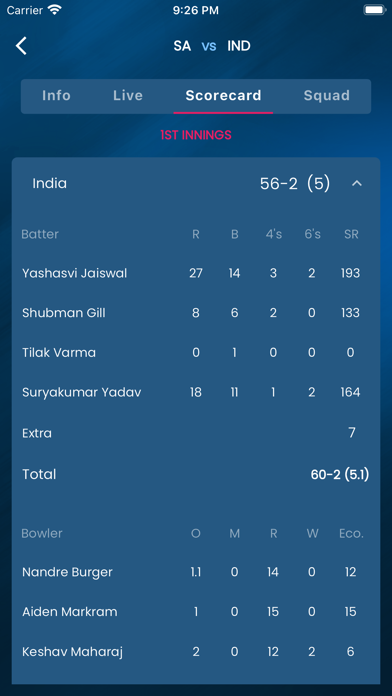 Live Cricket - Star Sports Screenshot