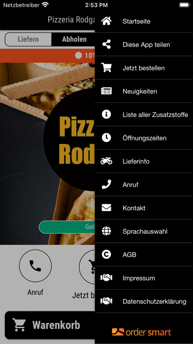 Pizzeria Rodgau Screenshot
