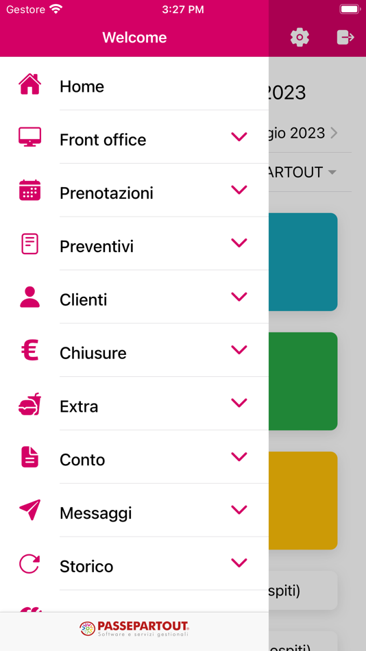 #2. Welcome Mobile App (iOS) Podle: Passepartout s.p.a.