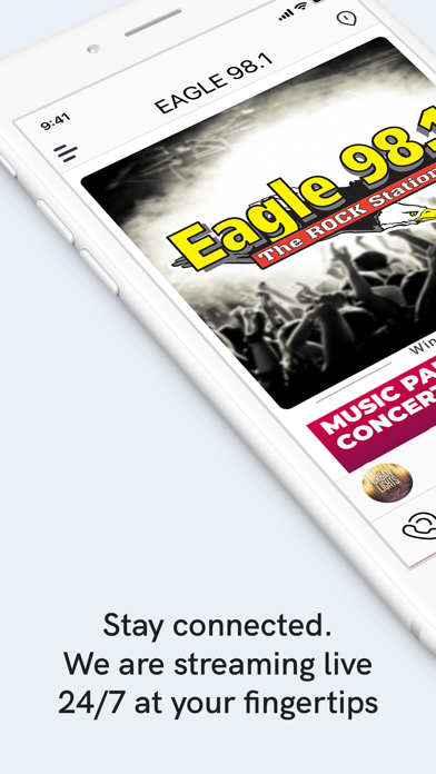 Eagle 98.1 FM WDGL Screenshot