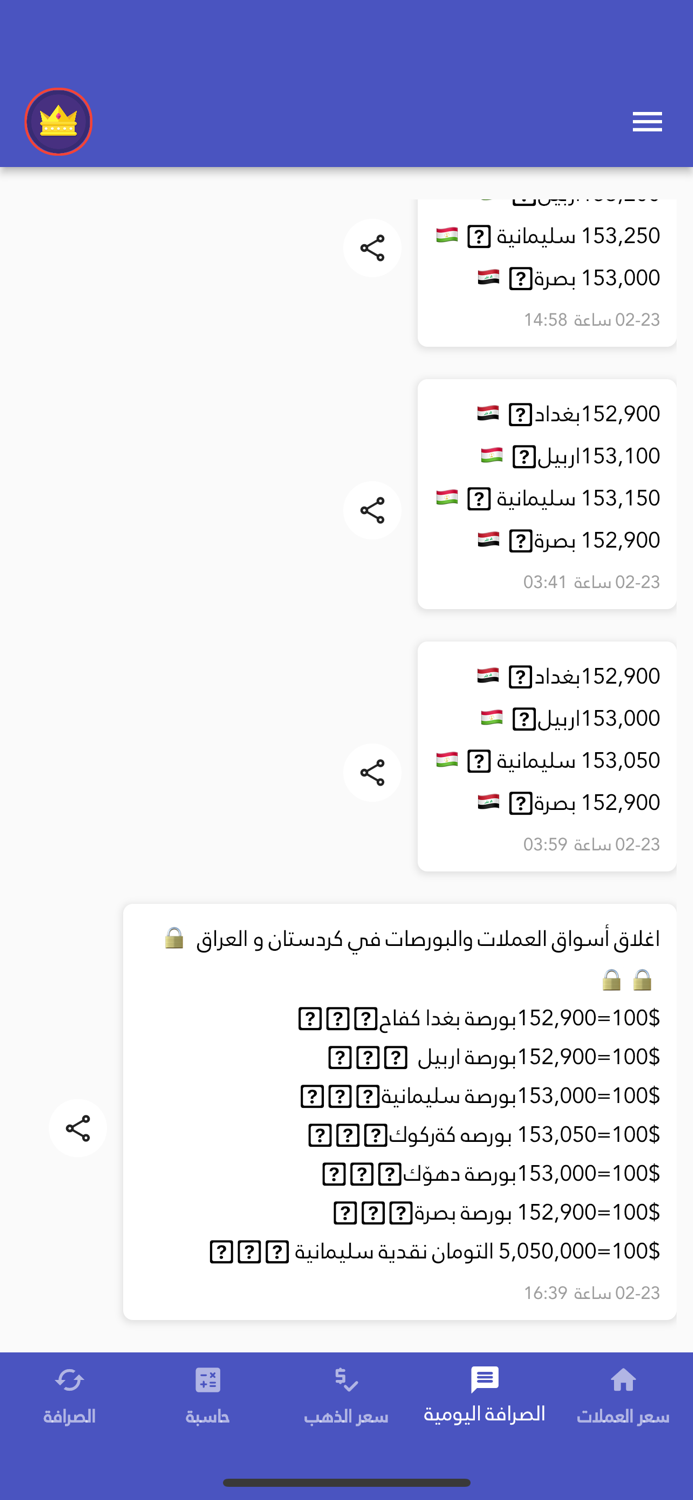 بازاڕی دولار  بورصة العراقیة