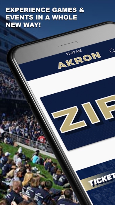 Akron Zips Athletics Screenshot 1 - AppWisp.com Akron Zips Athletics Screenshot 1 - AppWisp.com