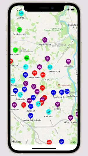 Capture d'écran de Velomagg - Vélos à Montpellier sur iPhone 1