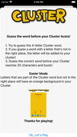 Game screenshot Cluster Words hack
