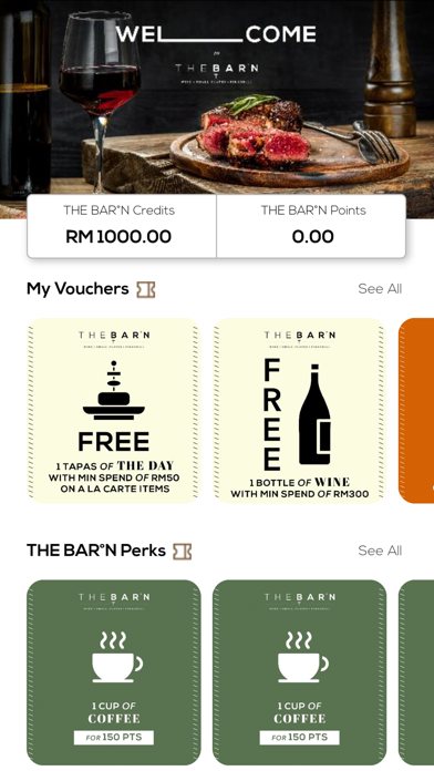 THE BARN Wine Bar Screenshot