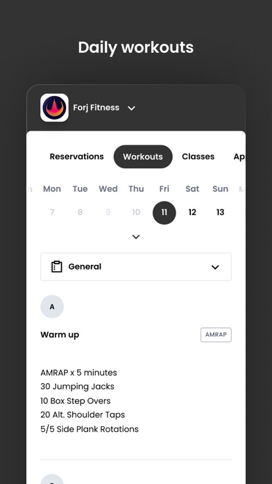Forj Fitness Screenshot