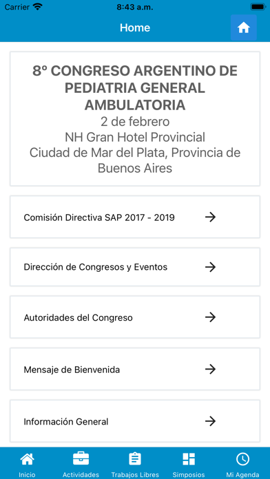 SAP_Congresos Screenshot