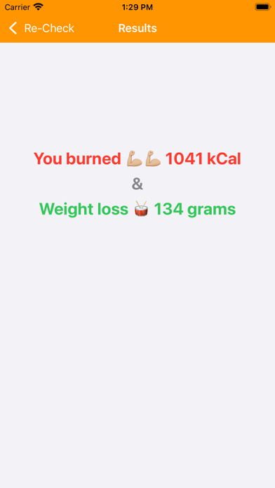 Calories Burned & Weight loss Screenshot