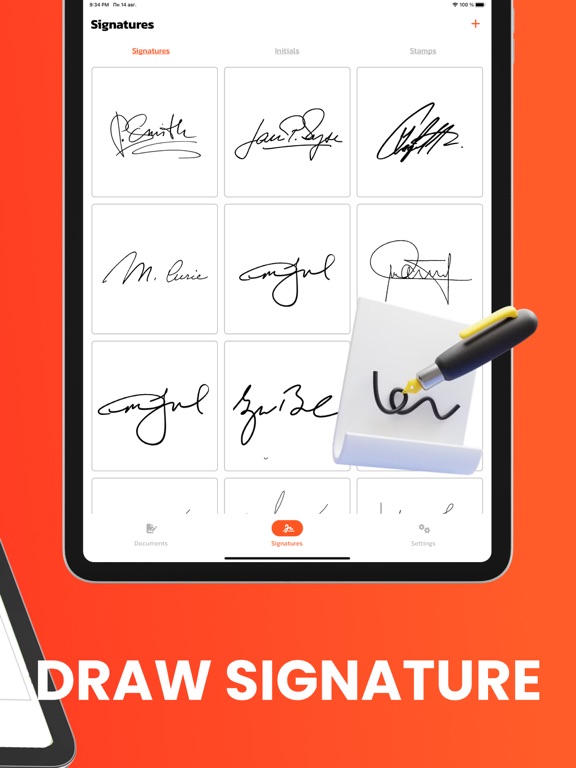 uSign - Sign Documents iPad screenshot 2 - Productivity app