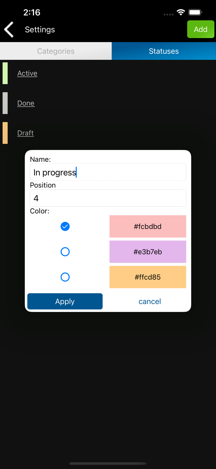 Tenant rental calendar