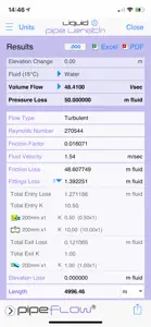 Pipe Flow Liquid Pipe Length screenshot #3 for iPhone