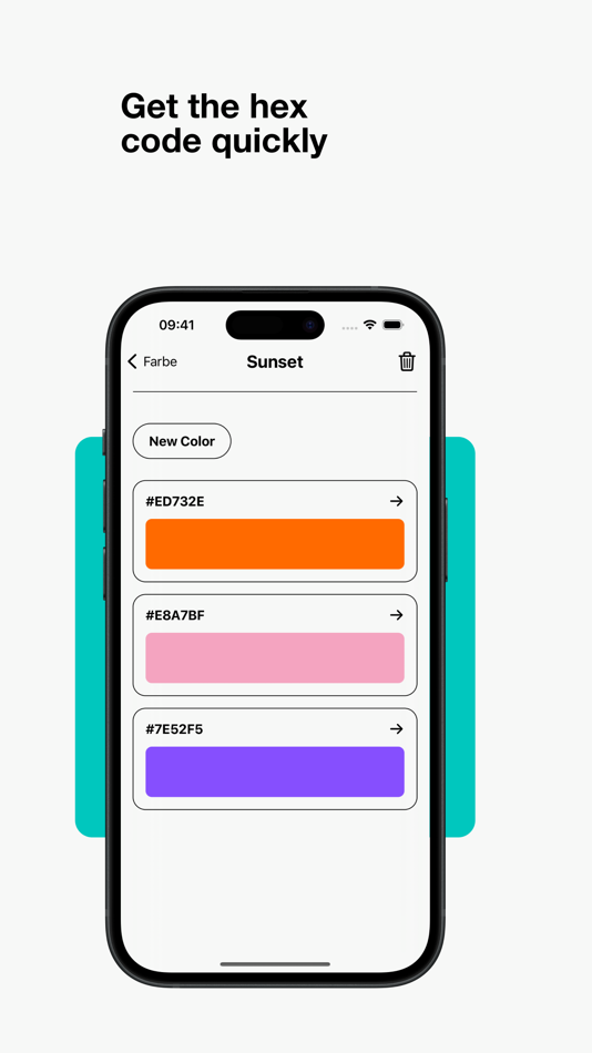 #3. Farbe - Palette collection (iOS) By: Mariana de Souza Lukasinski