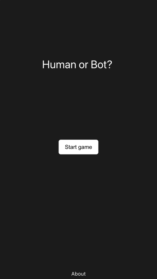 #1. Human or Bot? (iOS) Podle: Stefan Tissen