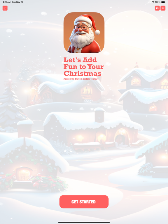 Santa Claus Moments iPad screenshot 1 - Entertainment app
