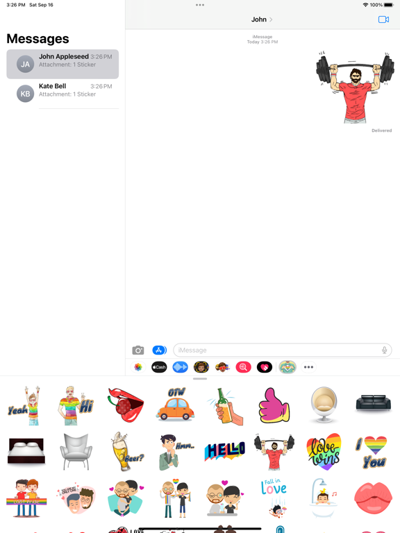 Screenshot #4 pour Gay Muscle Life Stickers