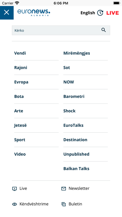 Euronews Albania Screenshot