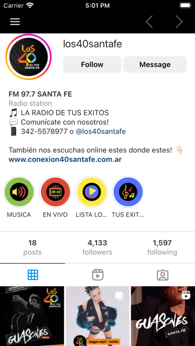 CONEXION 40 SANTA FE Screenshot