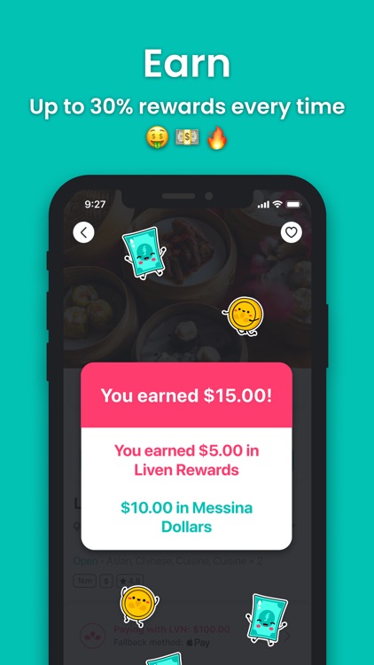 Liven - Eat, Pay & Earn food screenshot-4