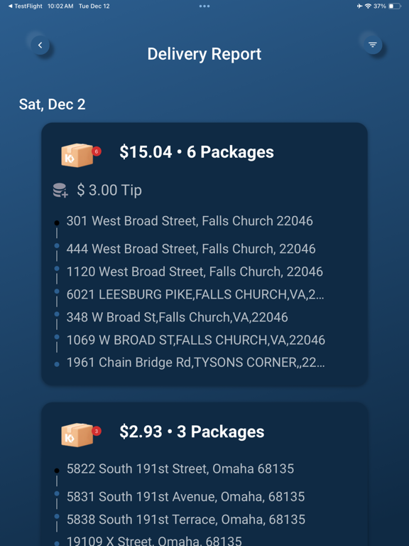 Kaebox Driver iPad screenshot 2 - Business app