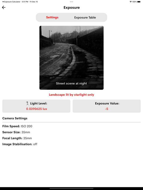 Screenshot #5 pour Long Camera Exposure Calc...