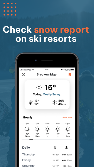 RidinApp: Tracker & Forecast Screenshot