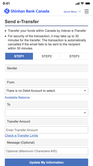 SHINHAN CANADA BANK E-Bankingのおすすめ画像4