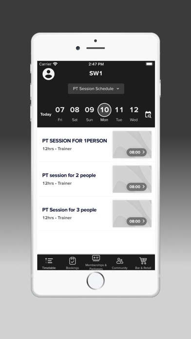 SW1 Fitness Club Screenshot