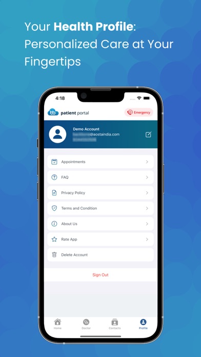 KMCH Patient Portal Screenshot