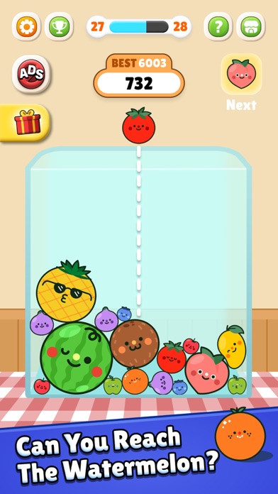 The Merge Watermelon Game Screenshot