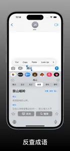 醒词键盘-反查词典：近义词，成语，诗句，例句，歇后语，反义词 screenshot #4 for iPhone