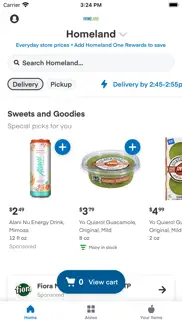 homeland grocery delivery iphone screenshot 1