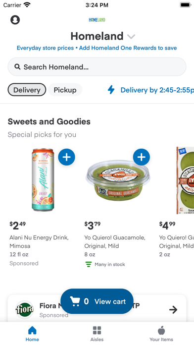 Homeland Grocery Delivery Screenshot