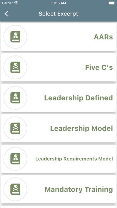 Army Leader Smart Cards Screenshot