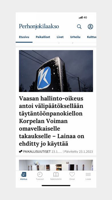 Perhonjokilaakso Screenshot