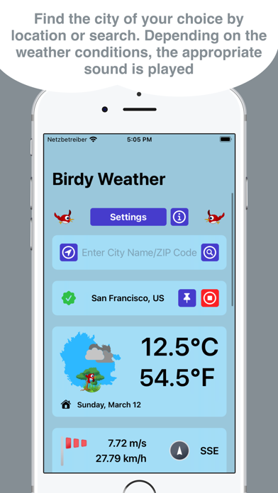 Birdy Weather Screenshot