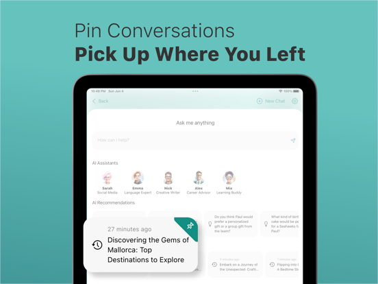 IntelliMind - AI Chat Experts iPad screenshot 6 - Productivity app