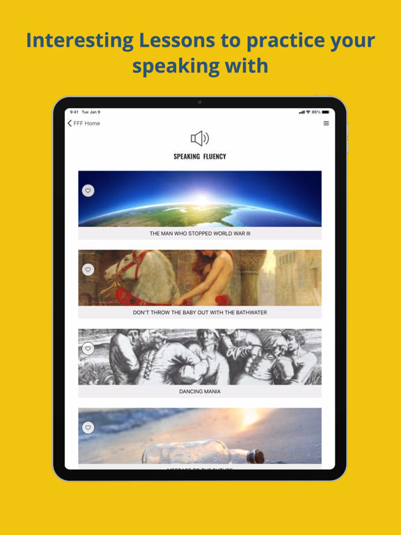 Deep English Learning iPad screenshot 6 - Education app