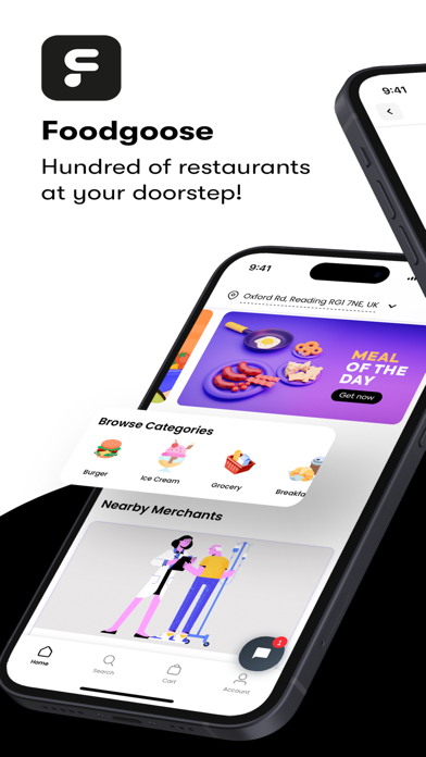 FoodGoose: Food Delivery Screenshot