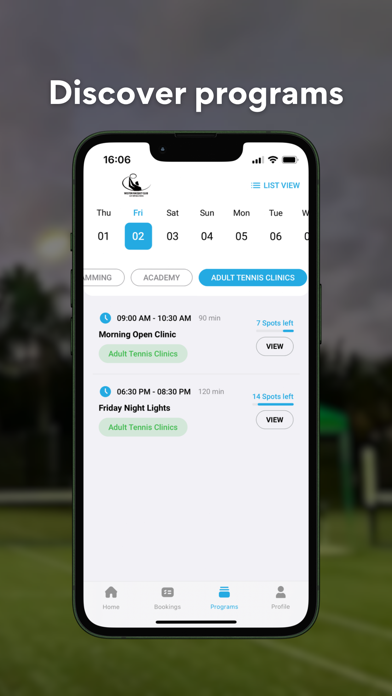Weston Racquet Screenshot