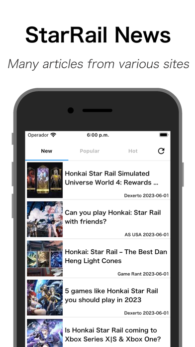Honkai News for Star Rail Screenshot