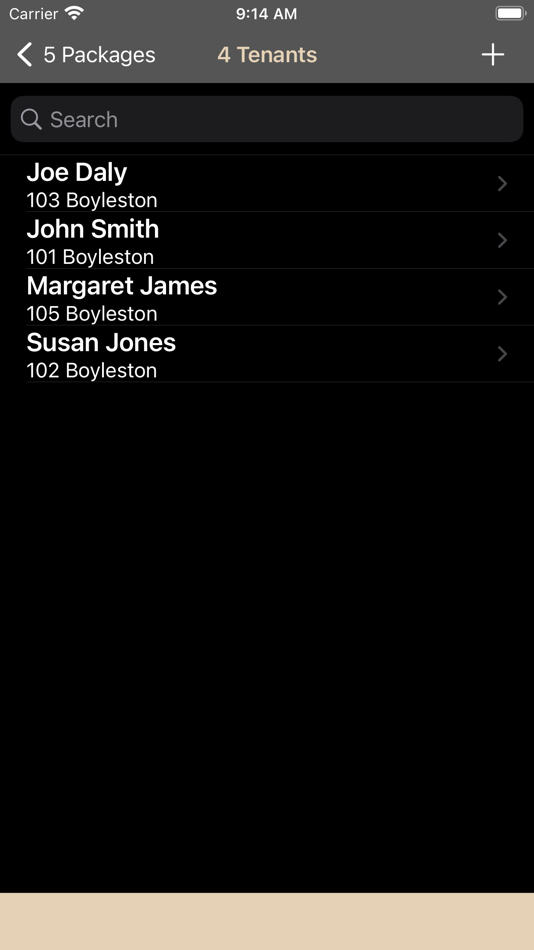 #4. Tenant Package Tracker (iOS) 由: JOHN BURKE