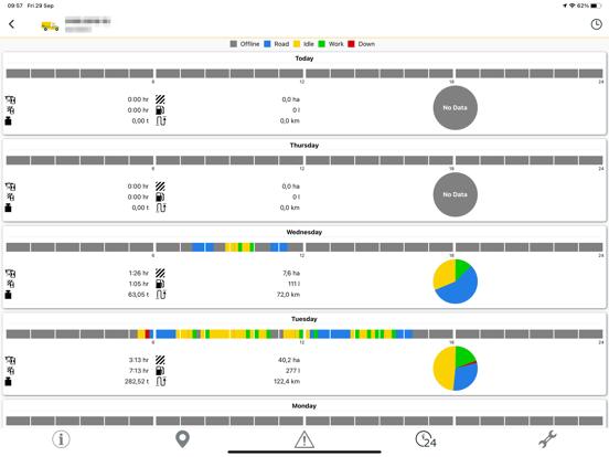 Oxbo FleetCommand iPad screenshot 4 - Utilities app