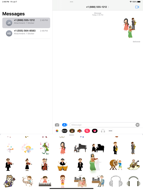 Screenshot #5 pour Sticker musique amour