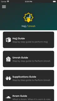 hajj, umrah guide step by step iphone screenshot 1