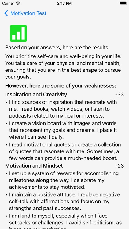 Motivation Test screenshot-5