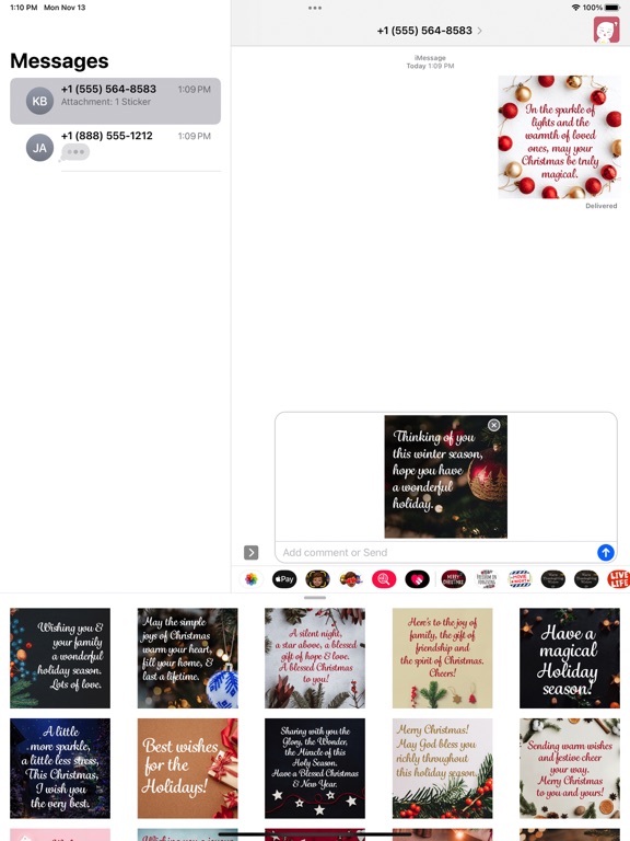 Screenshot #5 pour Lovely Christmas Greetings