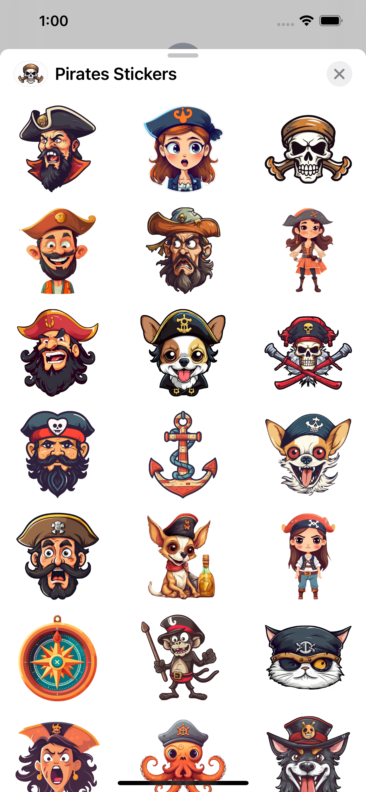 Pirates Sticker Pack
