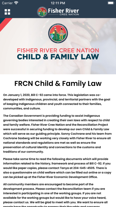 Fisher River Cree Nation Screenshot