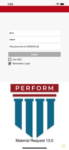 Perform 13.0 Material Request screenshot #1 for iPhone